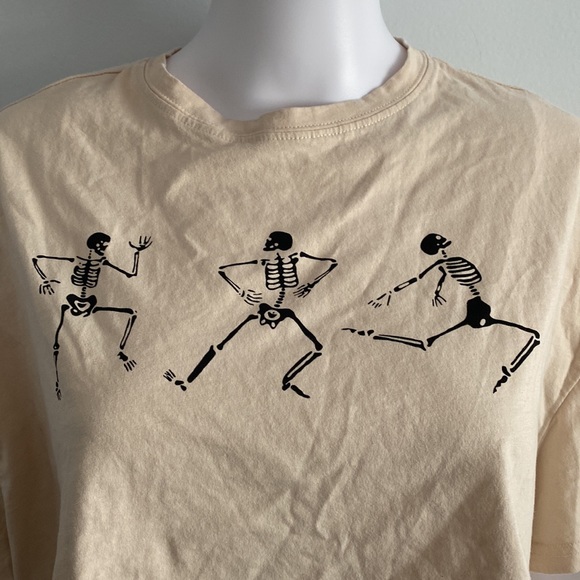 Dancing Skelton Crop Top Shein - Picture 2 of 4
